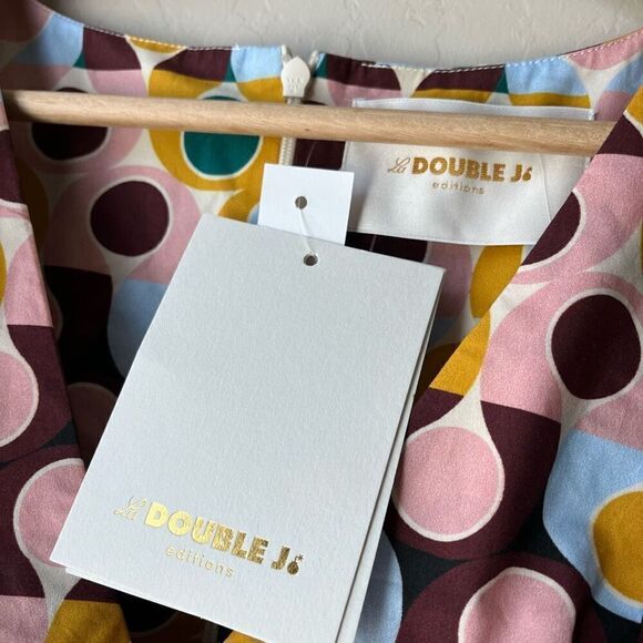 NEW LA DoubleJ Dress Flutter Cap Sleeve Honeybun Gumball Mini Dress Multi‎ Sz S - Picture 5 of 13